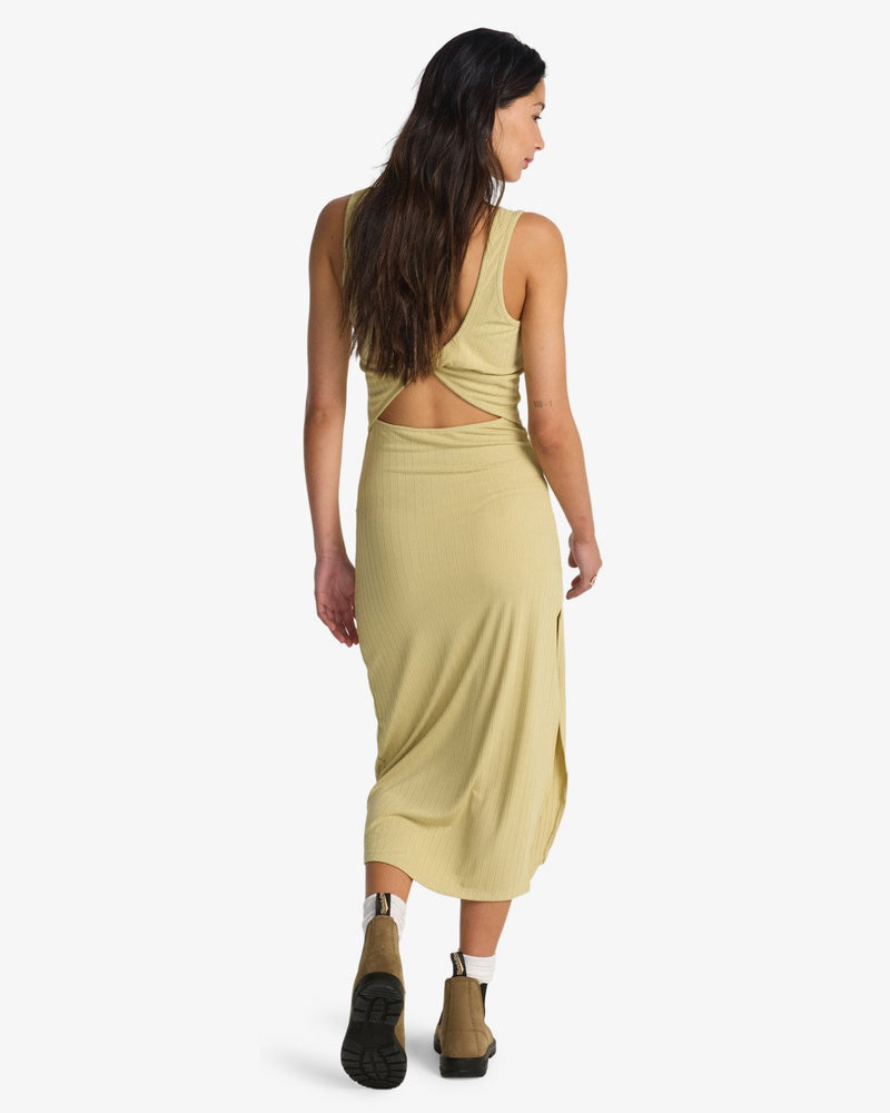 Load image into Gallery viewer, Billabong Women's Take A Look Midi Dress Cactus Green EBJKD00114-THW0
