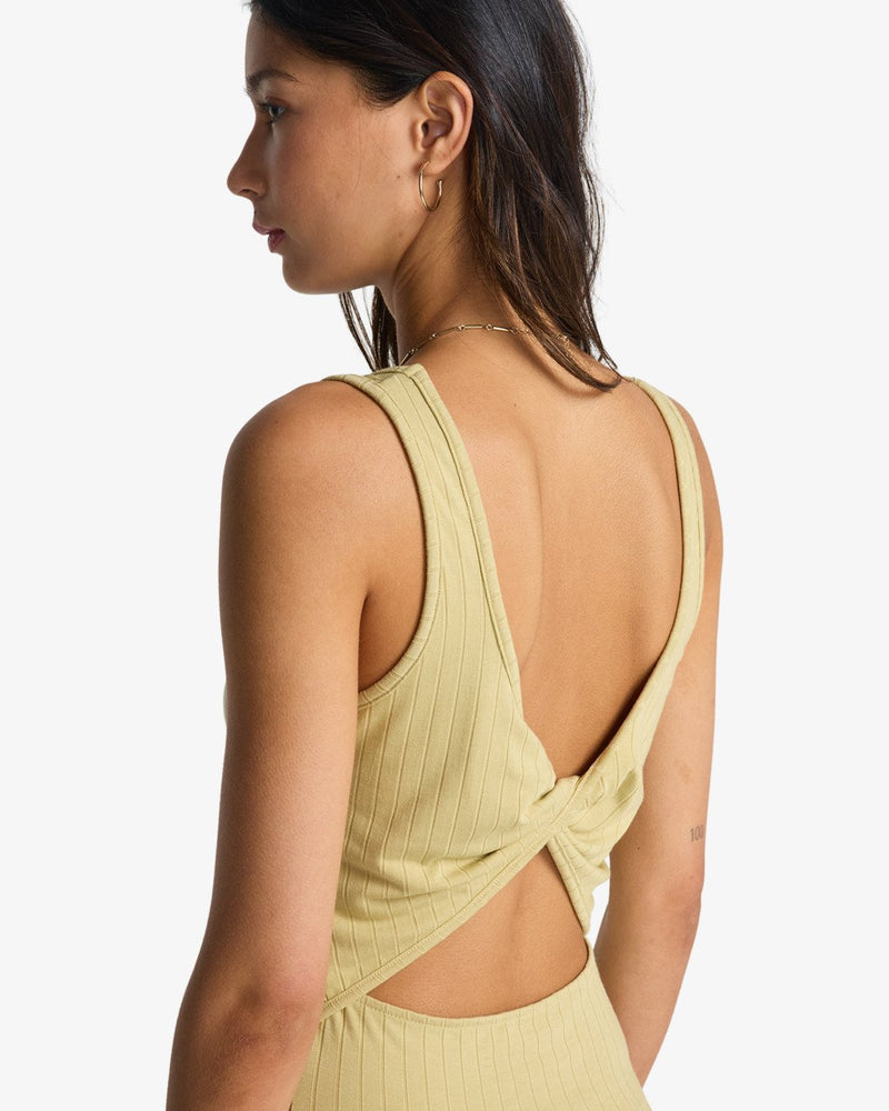 Load image into Gallery viewer, Billabong Women's Take A Look Midi Dress Cactus Green EBJKD00114-THW0
