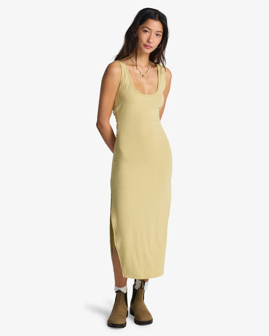 Billabong Women's Take A Look Midi Dress Cactus Green EBJKD00114-THW0