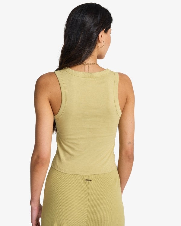 Load image into Gallery viewer, Billabong Women's Rerun Vest Top Cactus Green EBJKT00121-THW0

