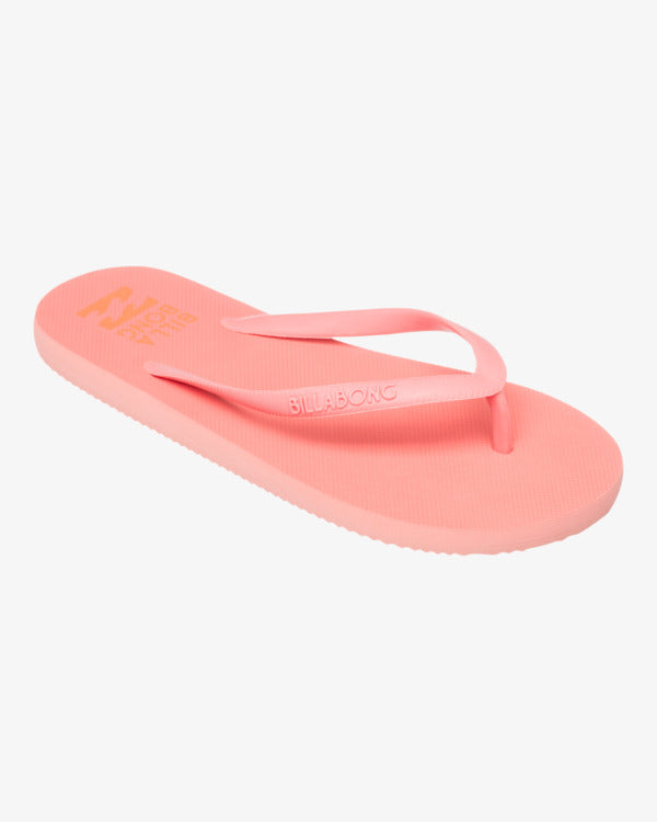 Load image into Gallery viewer, Billabong Women&#39;s Sunlight Flip Flops Peach Tart EBJL100004-MFQ0
