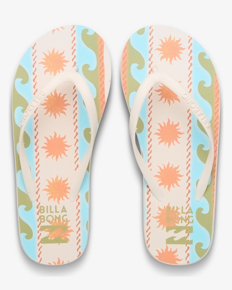 Load image into Gallery viewer, Billabong Women's Dama Flip Flops Salt Crystal EBJL100006-SCS
