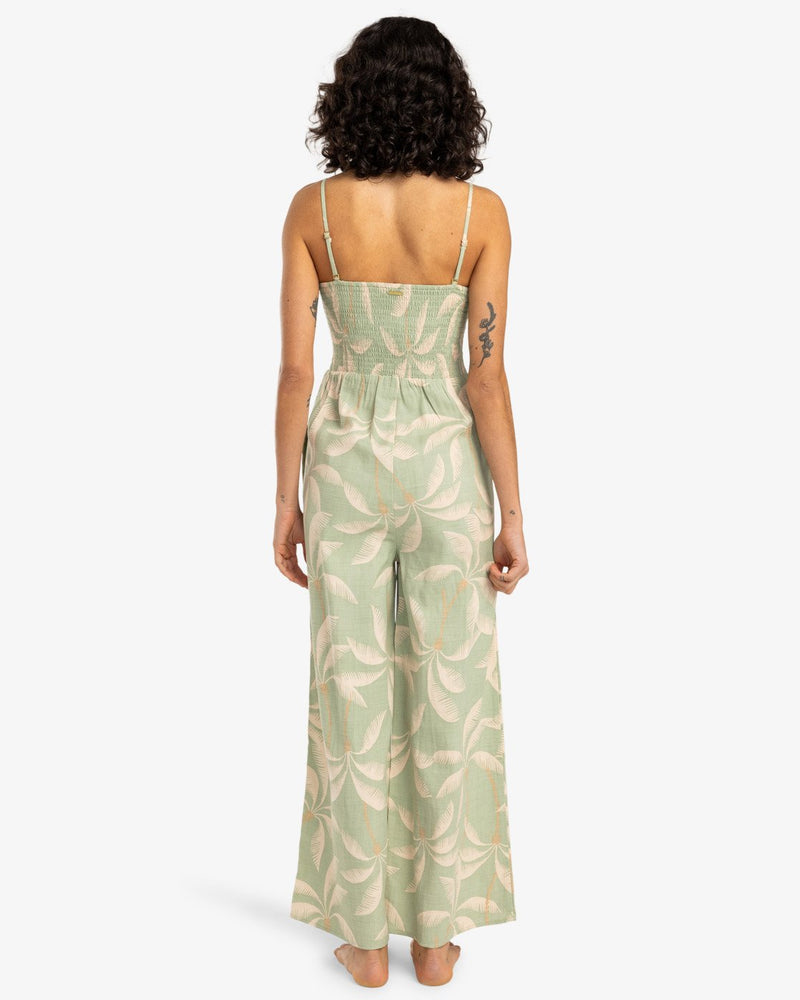 Load image into Gallery viewer, Billabong Women&#39;s Summer Rainbow Jumpsuit Pistachio EBJNP00126-GFM0
