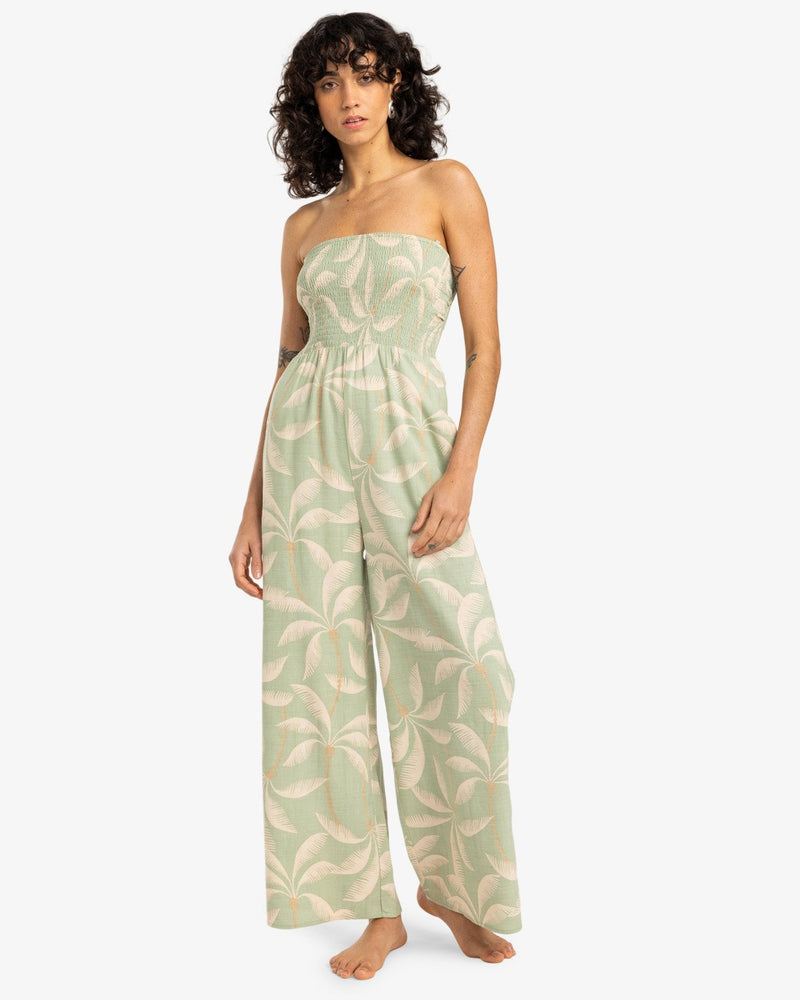 Load image into Gallery viewer, Billabong Women&#39;s Summer Rainbow Jumpsuit Pistachio EBJNP00126-GFM0
