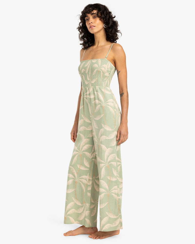 Load image into Gallery viewer, Billabong Women&#39;s Summer Rainbow Jumpsuit Pistachio EBJNP00126-GFM0
