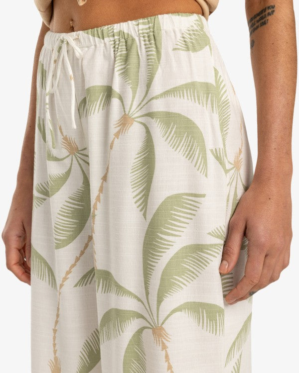 Load image into Gallery viewer, Billabong Women&#39;s Beach Spirit Wide Leg Pants Salt Crystal EBJNP00130-SCS
