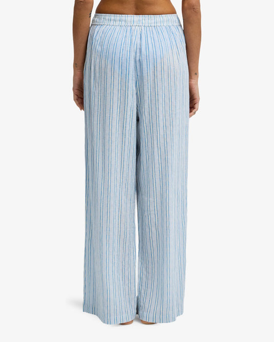 Billabong Women's Boyfriend Elasticated Trousers Twilight Blue EBJNP00144-BZD0