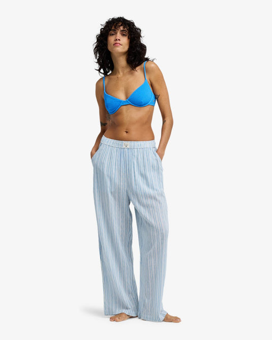 Billabong Women's Boyfriend Elasticated Trousers Twilight Blue EBJNP00144-BZD0