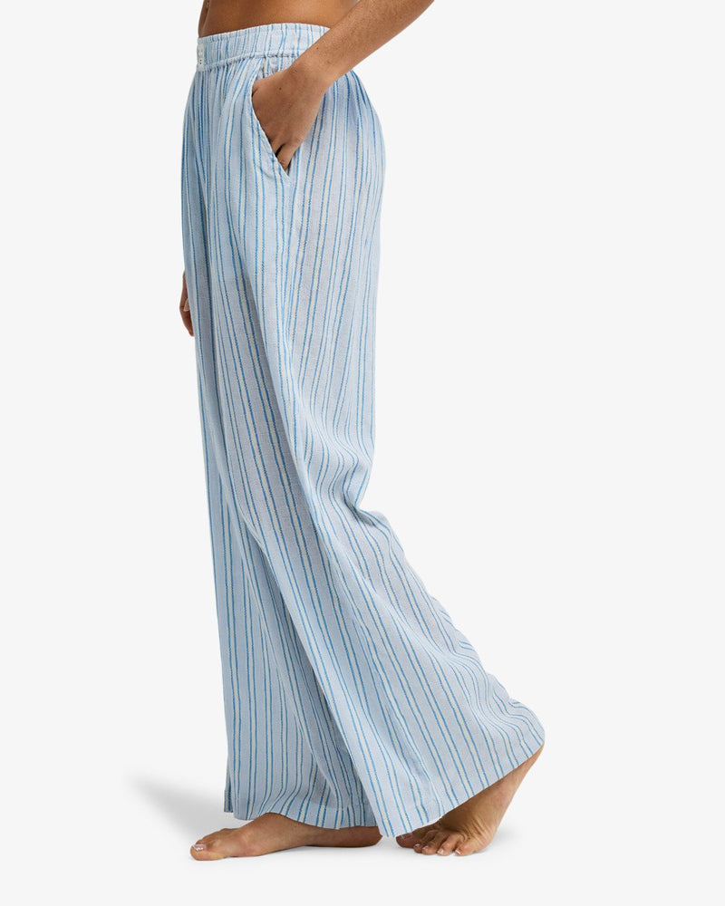 Load image into Gallery viewer, Billabong Women's Boyfriend Elasticated Trousers Twilight Blue EBJNP00144-BZD0

