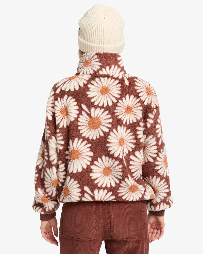 Load image into Gallery viewer, Billabong Women&#39;s Time Off Pullover Fleece Espresso EBJPF00112-ESP
