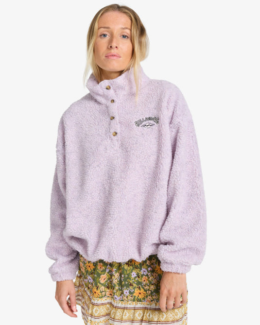 Billabong Women's Run The Road Fleece Violet Ice EBJPF00113-VIC
