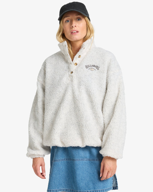 Billabong Women's Run The Road Fleece Whitecap EBJPF00113-WCP
