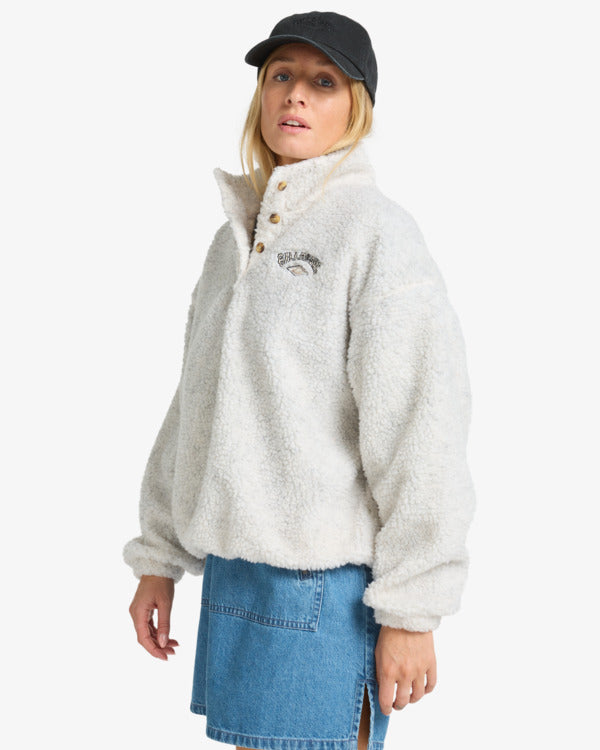 Load image into Gallery viewer, Billabong Women&#39;s Run The Road Fleece Whitecap EBJPF00113-WCP
