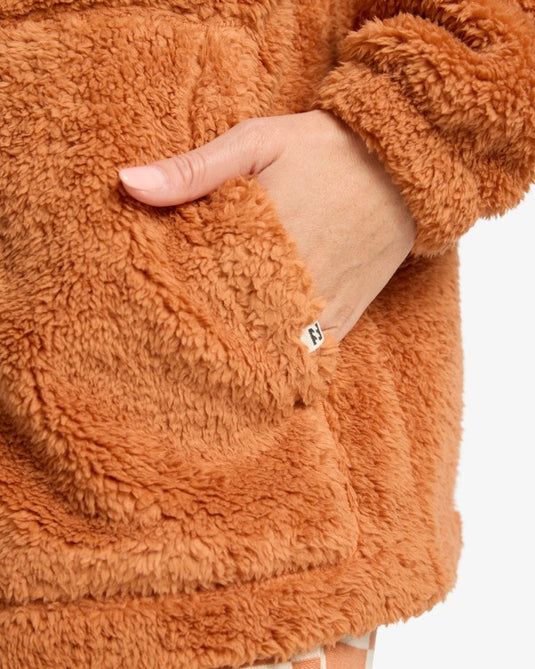 Billabong Women's Bring The Sun Full Zip Fleece Sunburnt EBJPF00120-CLT0