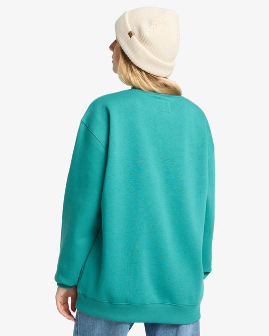 Billabong Women's Alvarado Sweatshirt Evergreen EBJSF00190-EVG