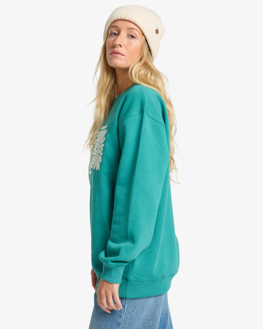 Billabong Women's Alvarado Sweatshirt Evergreen EBJSF00190-EVG