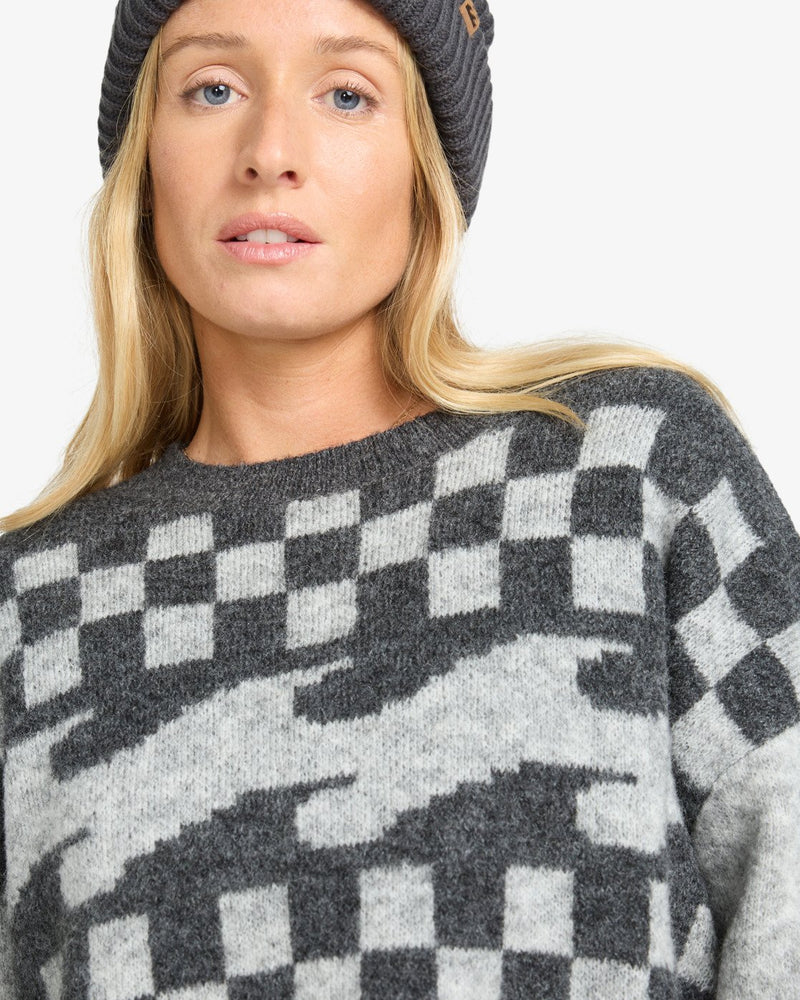 Load image into Gallery viewer, Billabong Women&#39;s Palm Forever Jumper Off Black EBJSW00133-OFB
