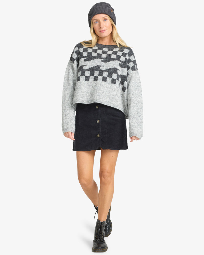 Load image into Gallery viewer, Billabong Women&#39;s Palm Forever Jumper Off Black EBJSW00133-OFB
