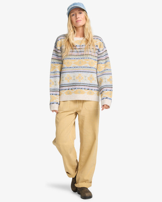 Billabong Women's Camp Sweatshirt Whitecap EBJSW00134-WCP