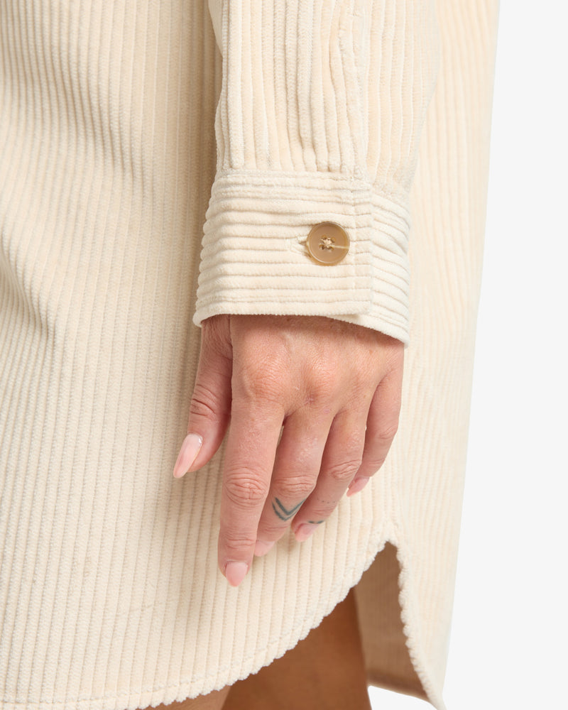Load image into Gallery viewer, Billabong Women&#39;s Winter Ocean Shirt Dress White Cap EBJWD00149-WCP
