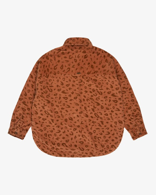 Billabong Women's Stoked On You Long Sleeve Corduroy Shirt Sunburnt EBJWT00120-CLT0