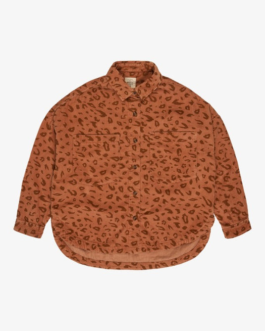 Billabong Women's Stoked On You Long Sleeve Corduroy Shirt Sunburnt EBJWT00120-CLT0