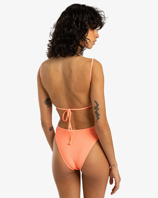 Billabong Women's Tanlines Eva One Piece Swimsuit Peach Tart EBJX100111_MFQ0