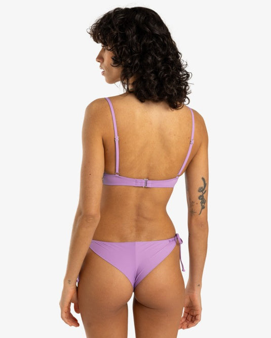 Billabong Women's Sol Searcher Medium Coverage Bikini Top Prism Violet EBJX300123_PRV