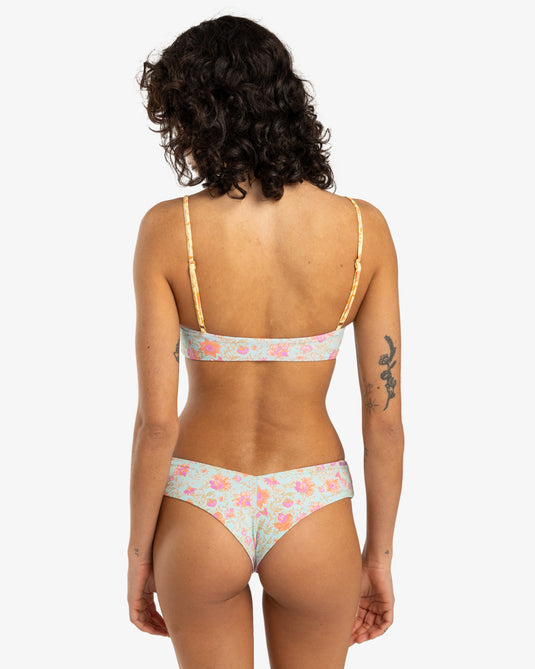 Billabong Women's Folk Story Skimpy Coverage Reversible Bikini Bottoms Multi EBJX400133_MUL