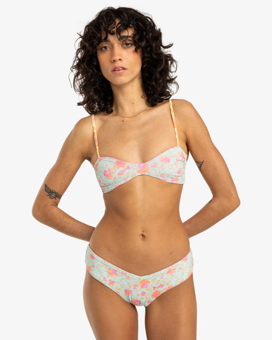 Billabong Women's Folk Story Skimpy Coverage Reversible Bikini Bottoms Multi EBJX400133_MUL