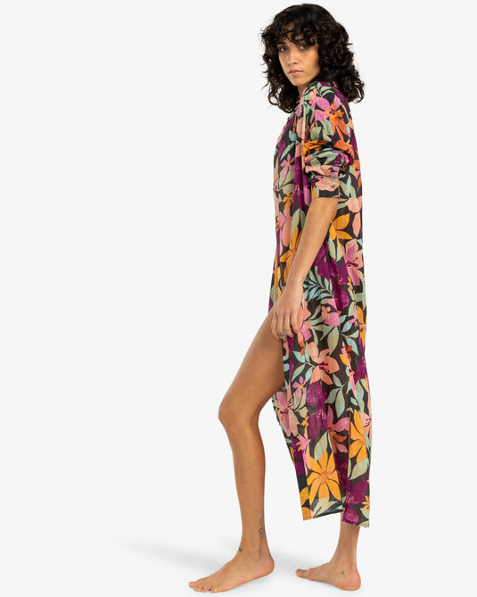 Billabong Women's Daylight Beach Shirt Night Tropical EBJX603000-BQT0