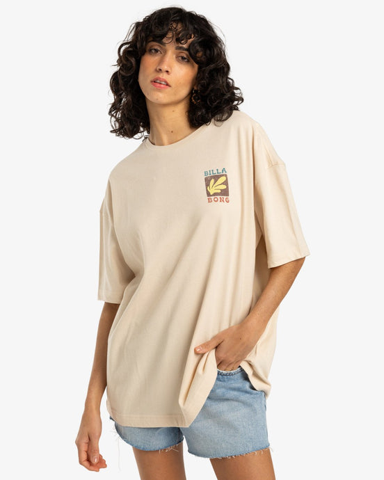 Billabong Women's Brand New Day Short Sleeves T-Shirt Whitecap EBJZT00414-WCP