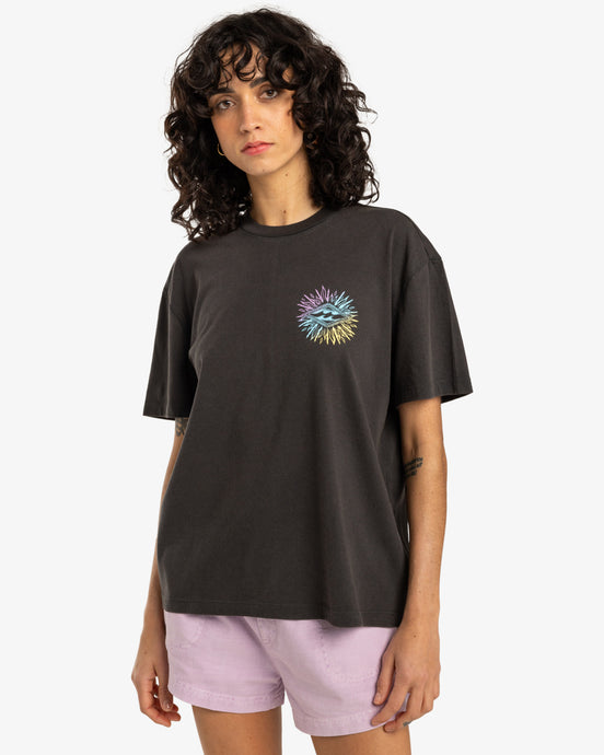 Billabong Women's Best Session Short Sleeves T-Shirt Off Black EBJZT00421-KTA0