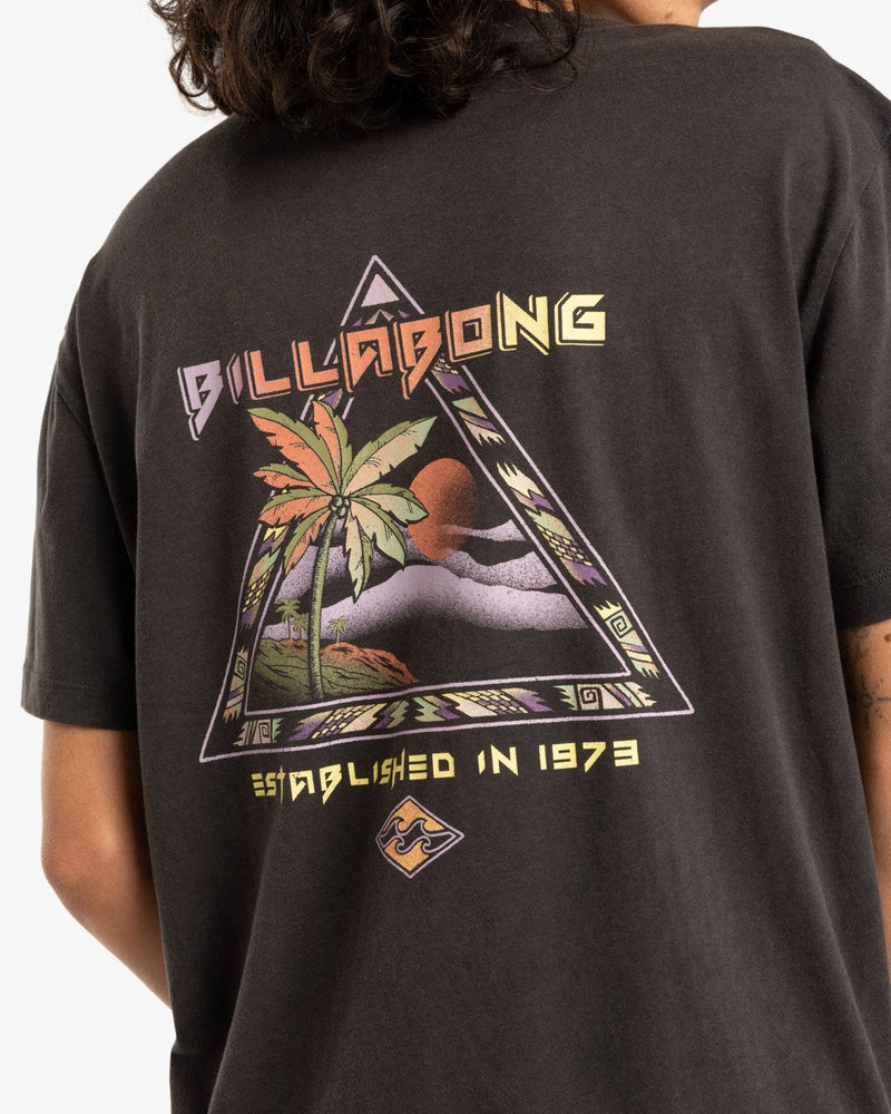 Load image into Gallery viewer, Billabong Women&#39;s Retro Surfin Short Sleeves T-Shirt Off Black EBJZT00422-KTA0
