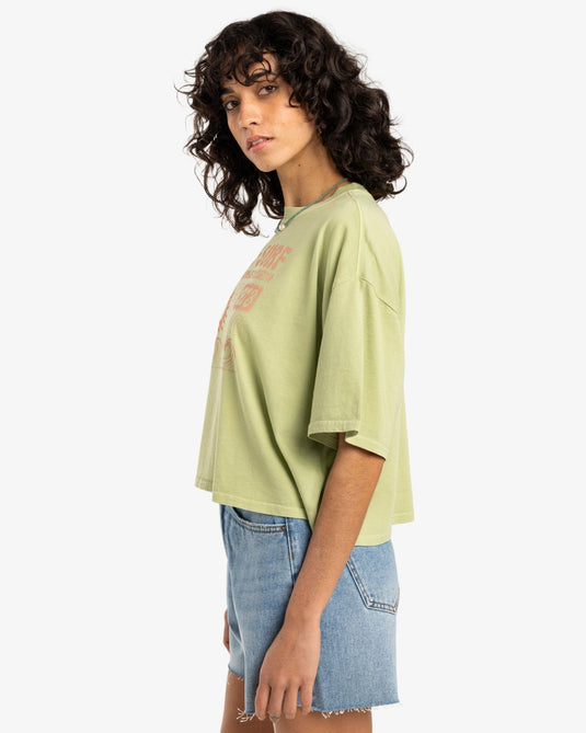 Billabong Women's Sol Surf T-Shirt Pistachio EBJZT00428-GFM0