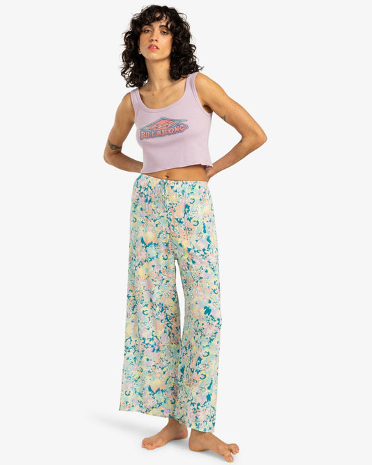 Billabong Women's Sunset Dreams Tank Top Washed Iris EBJZT00429-PGC0