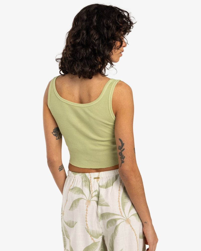 Load image into Gallery viewer, Billabong Women&#39;s Nice Feelings Tank Top Pistachio EBJZT00439-GFM0
