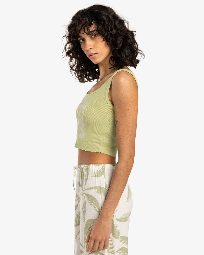 Load image into Gallery viewer, Billabong Women&#39;s Nice Feelings Tank Top Pistachio EBJZT00439-GFM0
