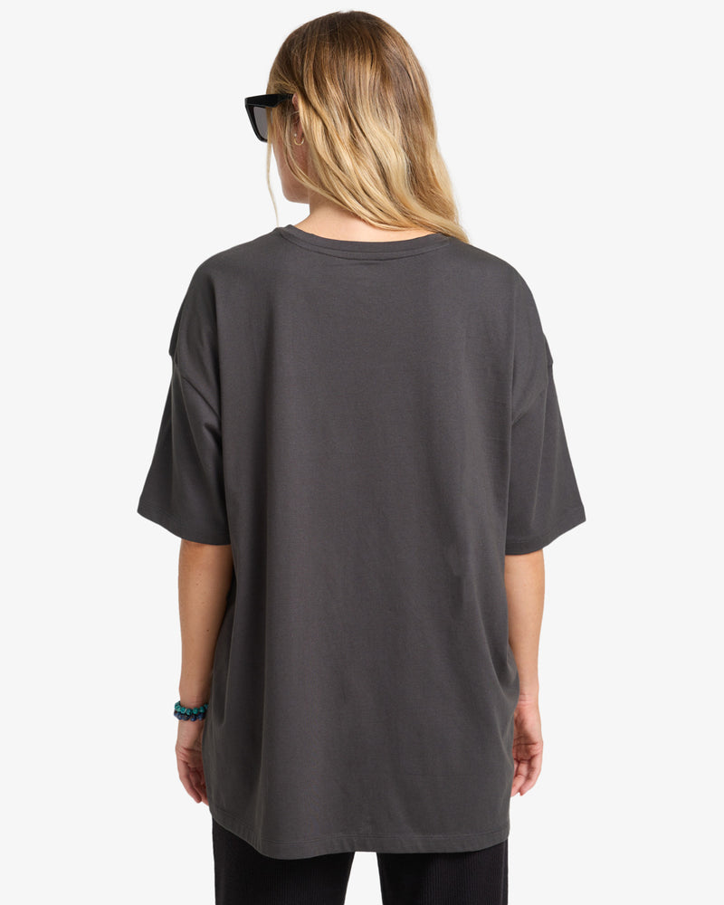 Load image into Gallery viewer, Billabong Womens&#39; My Sunny Girl Short Sleeve T-Shirt Off Black EBJZT00477-OFB

