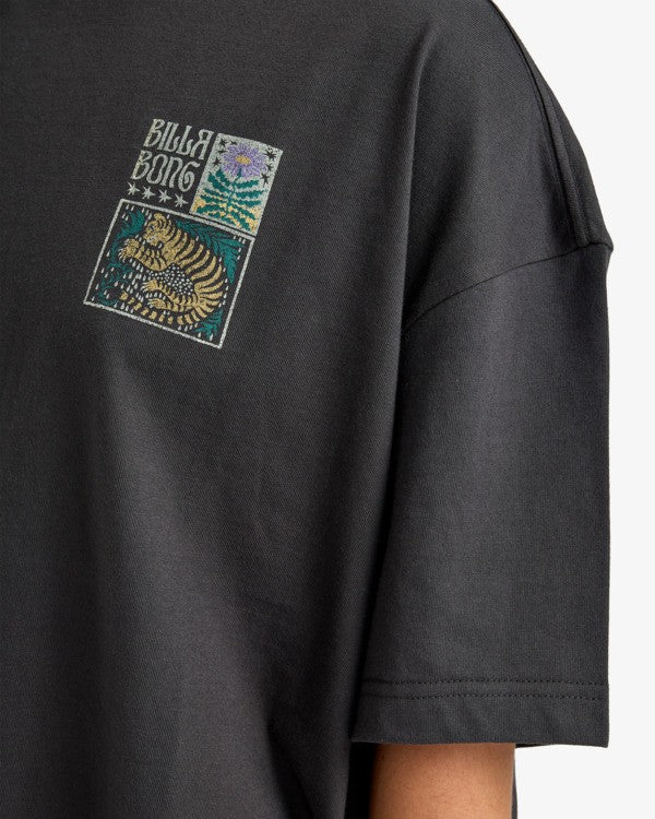 Load image into Gallery viewer, Billabong Women's Daydream Away T-Shirt Off Black EBJZT00482-OFB
