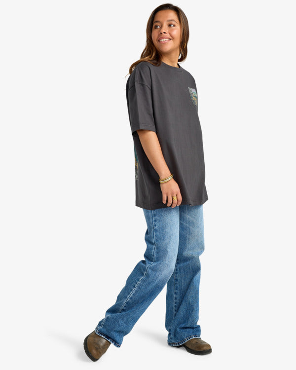 Load image into Gallery viewer, Billabong Women's Daydream Away T-Shirt Off Black EBJZT00482-OFB
