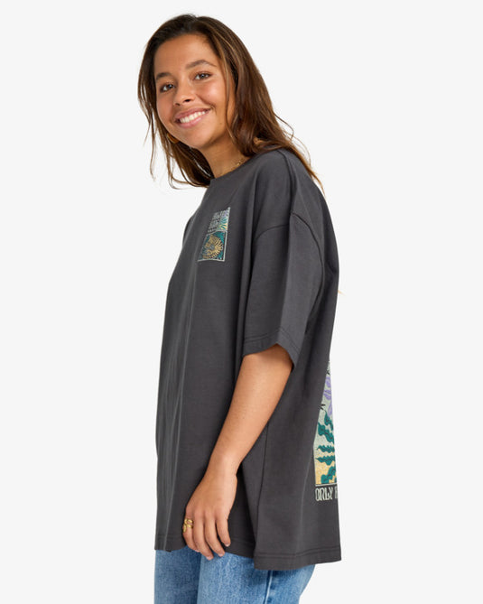 Billabong Women's Daydream Away T-Shirt Off Black EBJZT00482-OFB