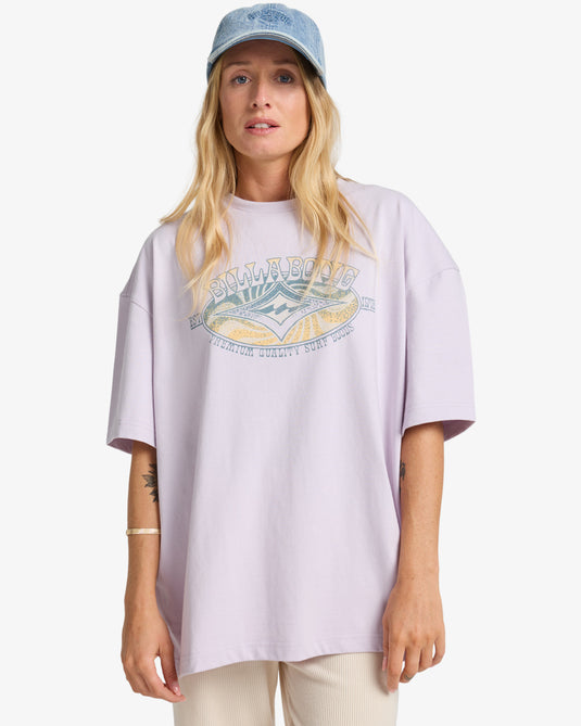 Billabong Women's Quality Surf Short Sleeve T-Shirt Violet Ice EBJZT00504-VIC