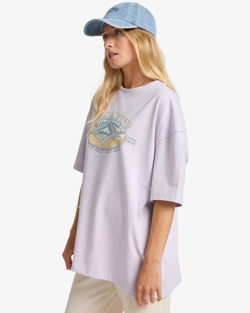 Load image into Gallery viewer, Billabong Women&#39;s Quality Surf Short Sleeve T-Shirt Violet Ice EBJZT00504-VIC
