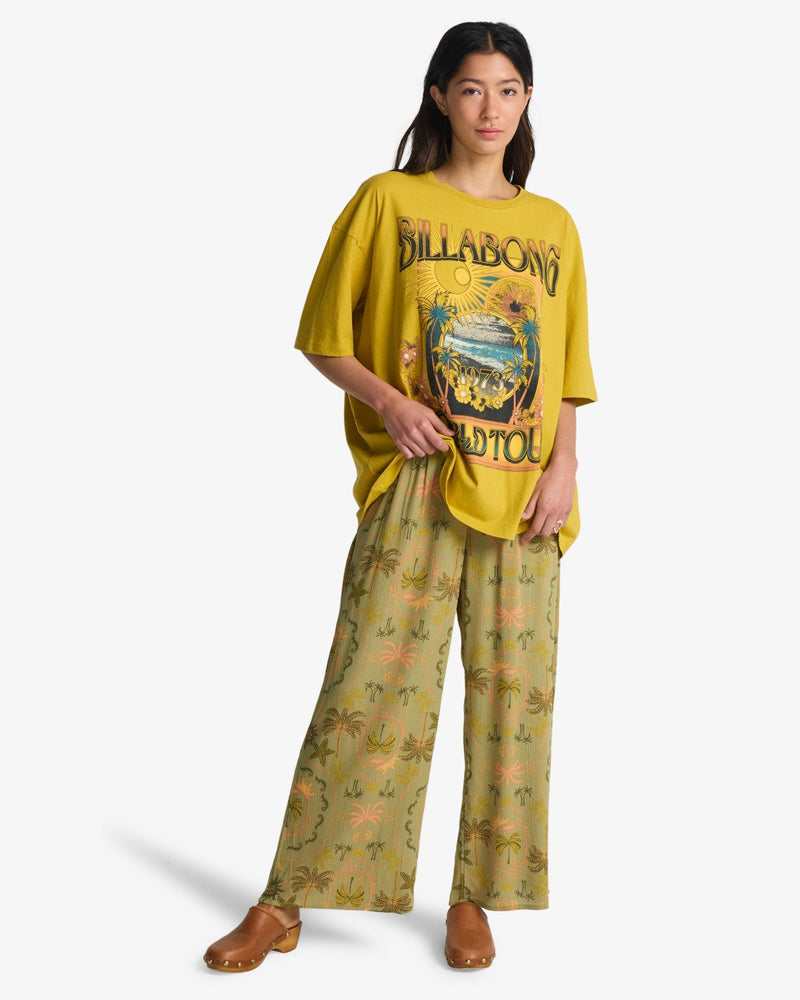 Load image into Gallery viewer, Billabong Women's Between Night &amp; Dawn T-Shirt Sulfur EBJZT00580-YKN0
