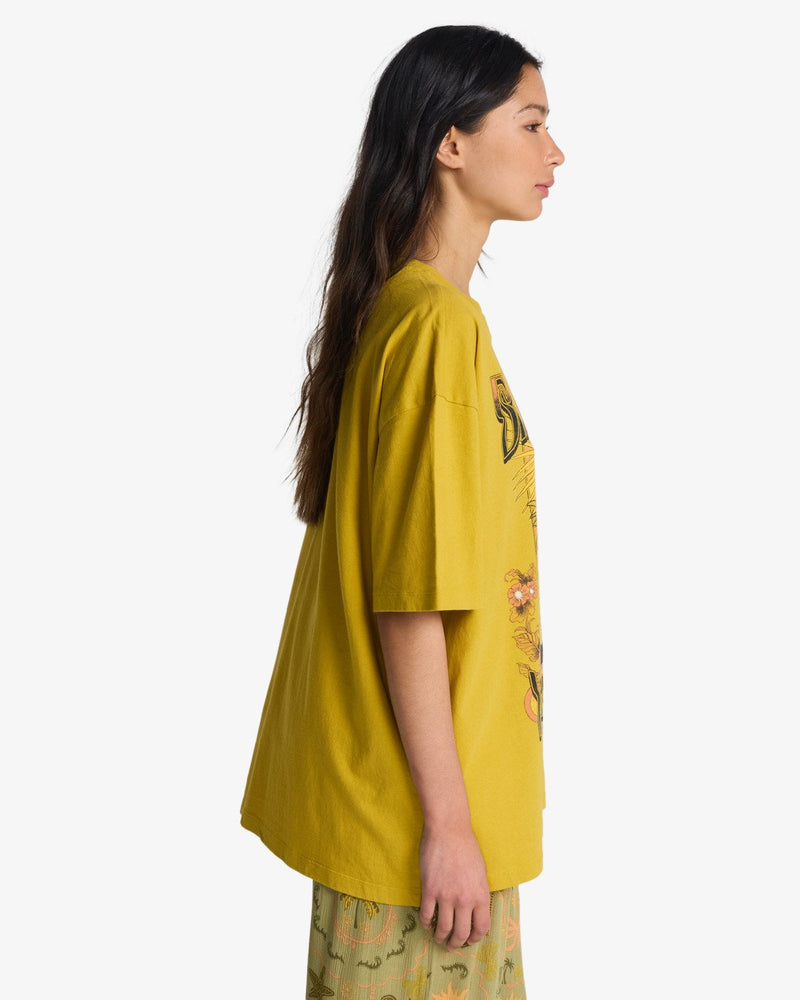 Load image into Gallery viewer, Billabong Women's Between Night &amp; Dawn T-Shirt Sulfur EBJZT00580-YKN0

