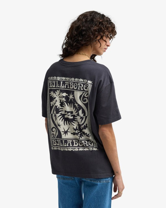 Billabong Women's Always Looking T-Shirt Off Black EBJZT00589-OFB