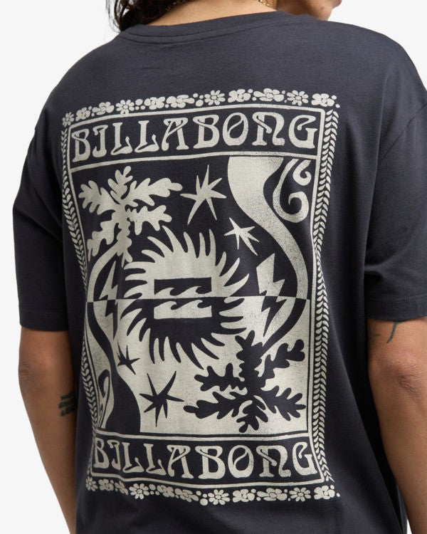 Load image into Gallery viewer, Billabong Women's Always Looking T-Shirt Off Black EBJZT00589-OFB
