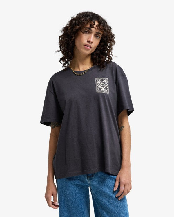 Load image into Gallery viewer, Billabong Women's Always Looking T-Shirt Off Black EBJZT00589-OFB
