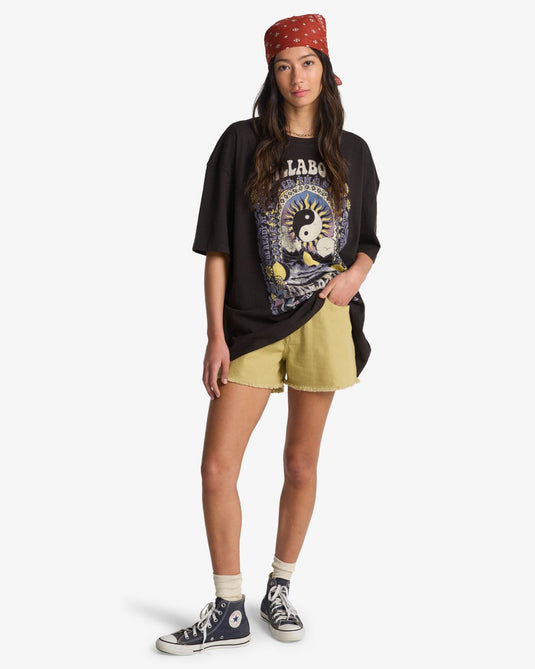 Billabong Women's Surf Trip Short Sleeve T-Shirt Off Black EBJZT00593-OFB